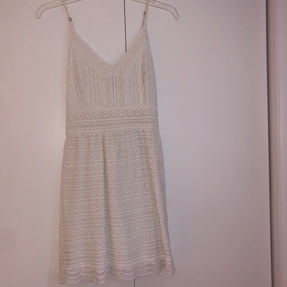 A&F White Dress, WORN ONCE!!